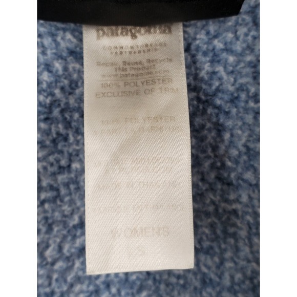 Patagonia Better Sweater Jacket Ws S Blue Heathered Zip Up Fleece Outdoor Hiking - Picture 7 of 12